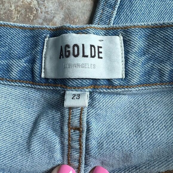 Agolde Light Blue Denim Jeans 90s - Picture 4 of 6